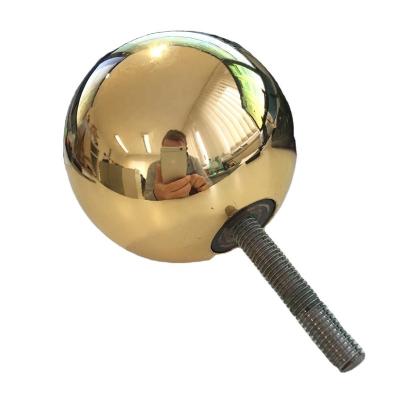 China Electrically Conductive Top Stowing 120mm Electrically Conductive Brass Hollow Sphere for sale