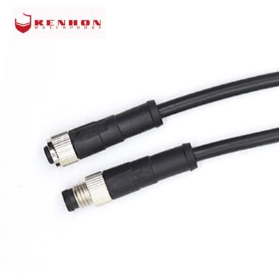 Κίνα IP67 Screw Waterproof 3pin 4pin Electrical Cable Wire M8 Connector προς πώληση