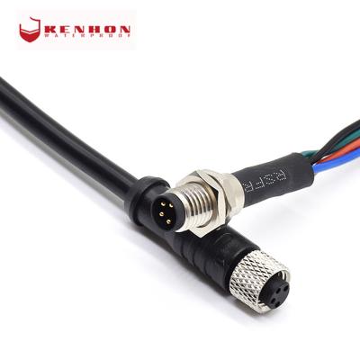 China M8 Waterproof Ip67 Connector 3 4 5 6 Pin Male And Female Panel Mounting Connectors With Wires for sale