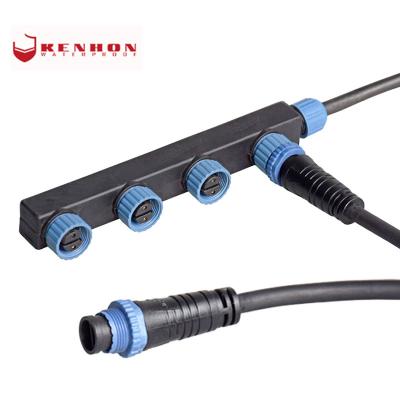 China Factory customization IP67 IP68 M15 3-Way Connector Outdoor Electrical F Connector Waterproof for sale