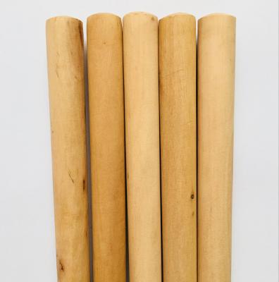 China Eco-friendly Wooden Pole For Road Sweeper Brushes Broom Natural Wooden Handle 22mm for sale