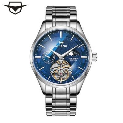 China Automatic Men's Watch Stainless Steel Luxury Watch Tourbillon Waterproof Machinery Men's Business Watch for sale