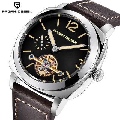 China Full Calendar PAGANI DESIGN Fashion Luxury Mechanical Luminous Leather Casual Hollow Automatic Watch Tourbillon Direct Sales for sale