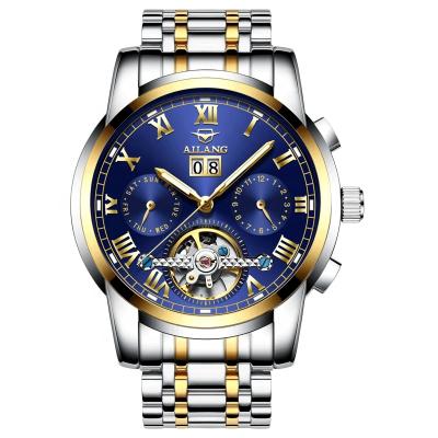 China AILANG 8508 Luminous Men's Full Automatic Mechanical Watch Waterproof Luminous Hollow Watch for sale