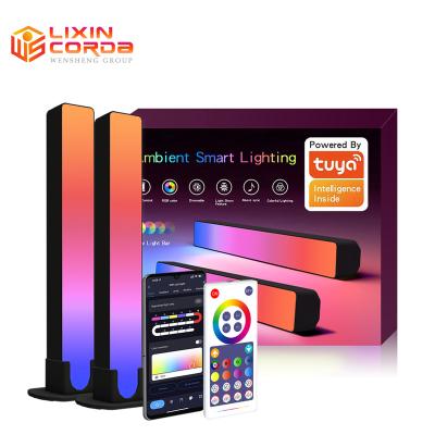 China 12 Scene Music Mode RGB Indoor Ambient Light Smart Play Led Light Flow Light Bar With BT App Control for sale