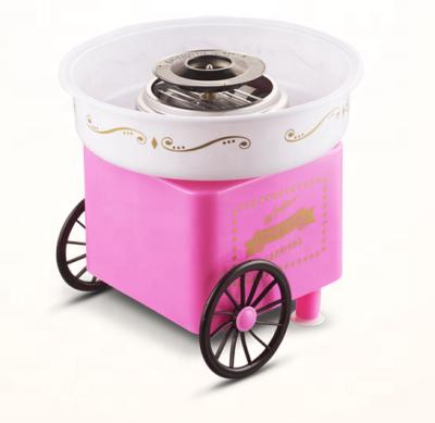 China Mini Snacks Factory Cotton Candy Machine With Trolley Mini Candy Floss Machine With Trolley Mini Use Home Party Use Hot Sale for sale