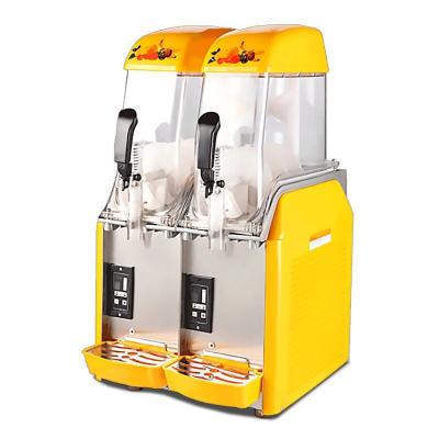 China Commercial Sourcing Commercial Double Nozzle Slush Machine Freezer Slush Maker Snow Mud Machine Hot Sale for sale