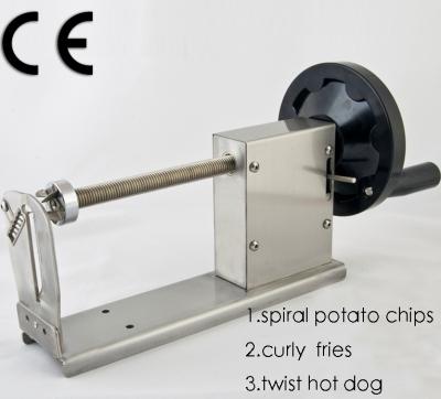 China French Fries Manual Spiral Potato Cutter Stainless Steel Potato Frying Cutter Tornado Curly Spiral Potato Cutter for sale