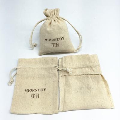 China Reusable Canvas Drawstring Tote Bags Small Twine String Handle Suction Canvas Bag With Logo for sale