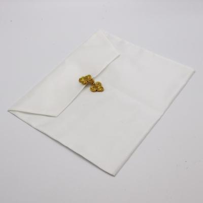 China Large Single Flap Satin Envelope Dust Bag Durable Silk Envelope Bag Pouch For Packing for sale