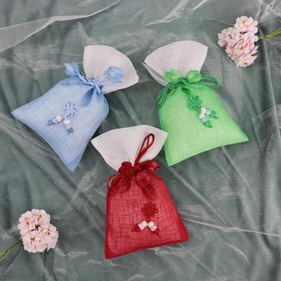 China 2021 outdoor indoor decoration in stock gift packing festival decoration preserved everlasting lavender seed sachet in colorful bags for sale