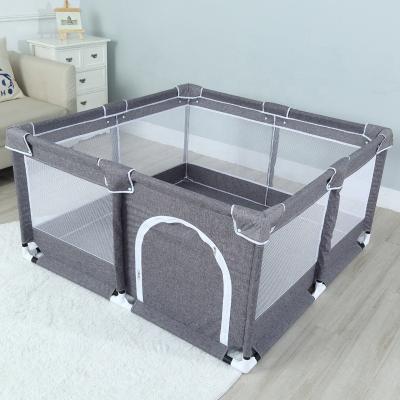 China Modern Baby Playpen Rectangle Indoor and Outdoor Kids Mesh Game Fence for sale