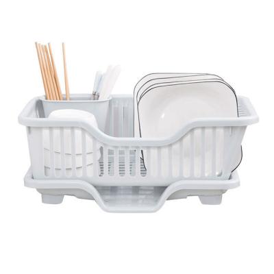 China Custom Home Cutlery Holder Rack Kitchen Cutlery Rack Plastic Drain Kitchen Window Basket for sale