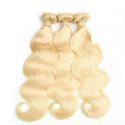 China 100% Wholesale Factory Manufacturer Body Wave Hair 613 Blonde Hair Extension Bundle 8-30 Inches /straight for sale