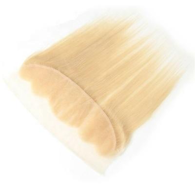 China Direct Selling 613 Natural Remy Human Hair Blonde 13X4 Front Lace Closure From Factory Silky Straight Straight/Body Wave Wholesale for sale