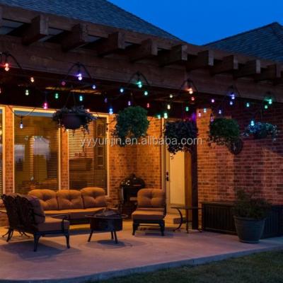 China Interior & Exterior Decoration Interior & Commercial Edison Outdoor String Light 220V Party Decoration 24 LED Bright Colorful Ball Light Bulbs for sale