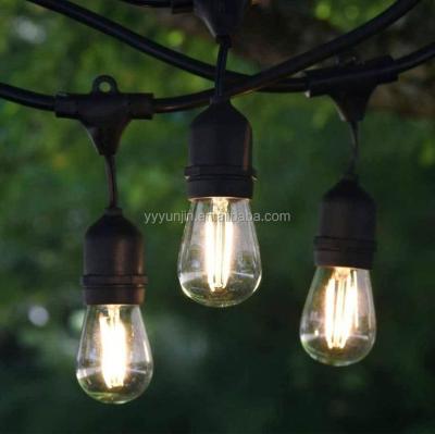 China Interior & Exterior Decoration Interior & Outdoor Decoration 2017 Most Popular Modern 14.4m 15 Sockets Australia Christmas Festoon Hanging Bulbs for sale