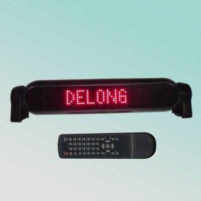 China CE RoHS 7X50pixel indoor programmable text dot matrix led car display 12v 43X10X7cm for sale