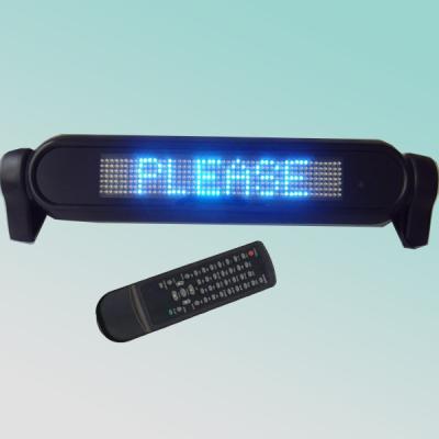 China programmable text 12V 7X50pixel p4.6mm led car window display 43X10X7cm for sale