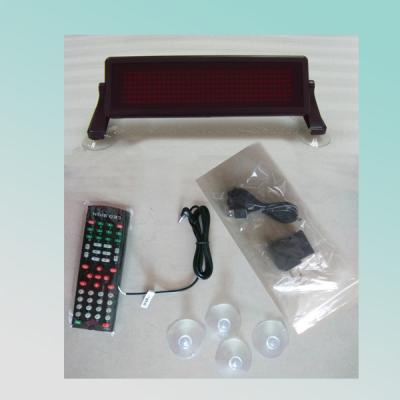 China 7X35pixel Lithium Battery Red Led Car Window Display 76.2(H)*254(W)*20(D)mm for sale