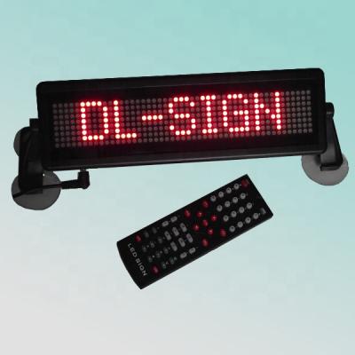 China CE 12V indoor programmable 8X48pixel P4.75mm scrolling message led car display 76.2(H)*254(W)*20(D)mm for sale