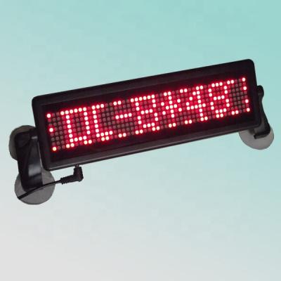 China CE Wireless 8X48pixel P4.75mm Scrolling Rechargeable Led Message Sign With Lithium Battery, Multi-Language 76.2(H)*254(W)*20(D)mm for sale