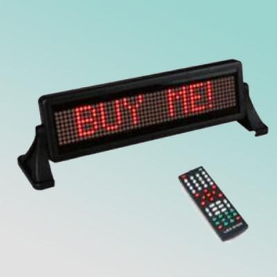 China CE RoHS 8X48pixel Indoor Red 12volt Led Car Message Sign 76.2(H)*254(W)*20(D)mm for sale