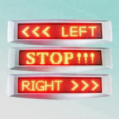 China CE RoHS 12v 12X72pixel Red Programmable Led Motorcycle Display Light Sign 213X32mm for sale