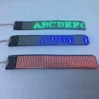 China 12X48pixel bottle led shoe sign with lithium battery on display, decoration, price tag, shoe, bag for sale