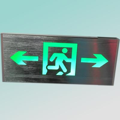 China 35X16X2cm Left Right Direction Aluminum Wall Mounted Led Emergency Light Exit Sign for sale