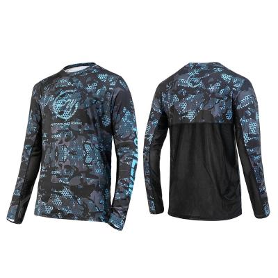 China High Stretchable Anti-UV Fishing Shirts Sublimation Dye Tie Wear Anti-UV Fishing Shirt for sale