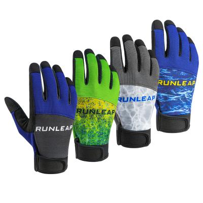 China Custom Logo Outdoor Sport Gloves Non Slip Fishing Gloves Production Sun Stretch Manufacturing Fingers Ice Increase Recycling for sale