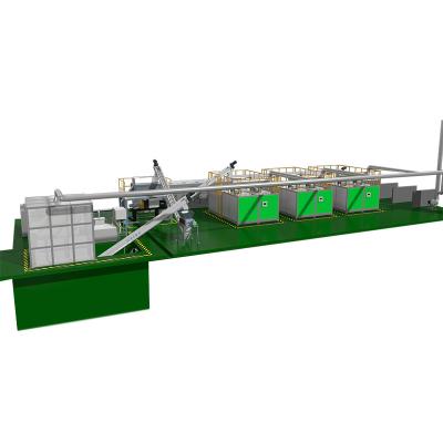 China Air Switch Control 10000-300000KG Food Waste To Fertilizer Equipment Organic Waste Composting Machine for sale