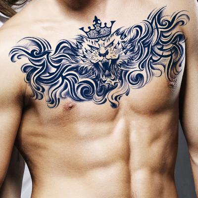 China Temporary last 15 days blue ink custom ready to ship dragon eagle flower semi permanent tattoo for sale