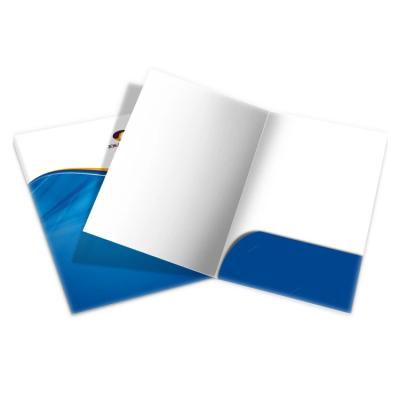 China High Quality Cardboard Office Stationery A4 Size Cardboard Paper Hanger Presentation Folder With Pocket for sale