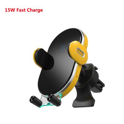 China Wholesale Quality Nice Gravity Car Phone Holder 15W Multifunctional Fast Charging Car Mount Phone Holder Adjustable for sale