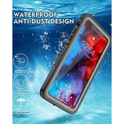 China Shockproof Built-in Screen Protector Waterproof Custom Case IP68 Full Body Phone Case For iPhone 11 12 for sale