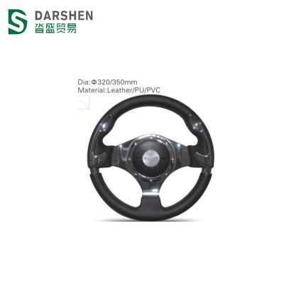 China PU/Leather/PVC Car Modified Cool PU 350mm PVC Steering Wheel Leather Universal 320MM for sale