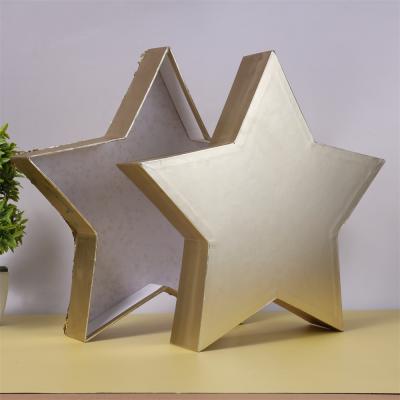 China Recyclable Creative Christmas Star Gift Box Customized Christmas Favor Packaging Box for sale