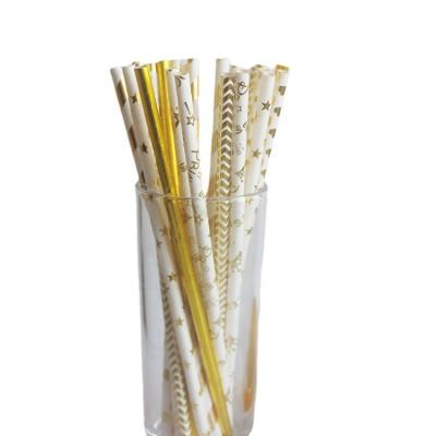 China Colorful Disposable Customized Wholesale Drinks Disposable Biodegradable Paper Straw for sale