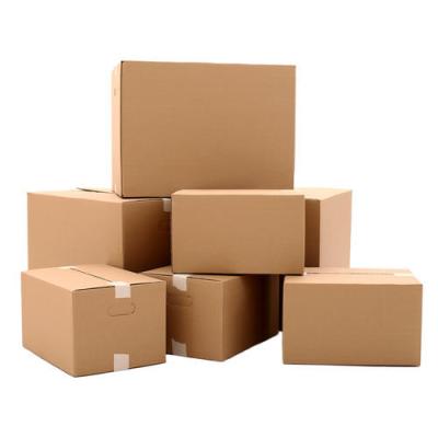 China Wholesale Recyclable Recycle Flat Pack Corrugated Kraft Paper Packing Cardboard Mailing Box for sale