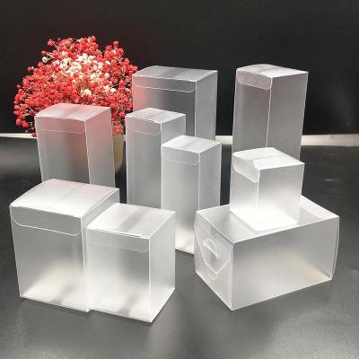 China Recyclable Custom Plastic PVC Frosted Translucent Packaging Gift Box Wholesale Frosted Box for sale