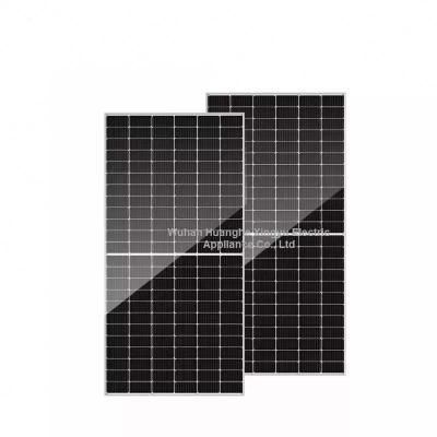 China Solar Power System 2278 * 1134 * 35mm Solar Panel silicon China High Quality Half Piece Single Glass Ten Grid Assembly  535-550W Monocrystalline for sale