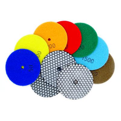 China Factory Direct Sale Marble Polish Pads 4 Inch 100mm Diamond Wet Polishing Pad For Stone Polishing Tools for sale