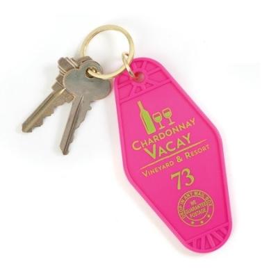 China Plastic custom acrylic bilateral print holographic key chain holographic acrylic charms for sale for sale