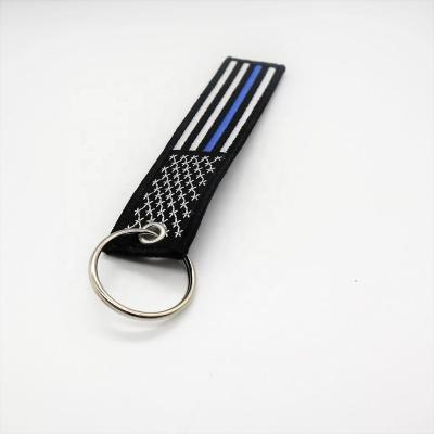 China 2022 Custom Slim Flag USA Blue Line Lowest Price Decoration Main Chain Tag For Motorcycles for sale