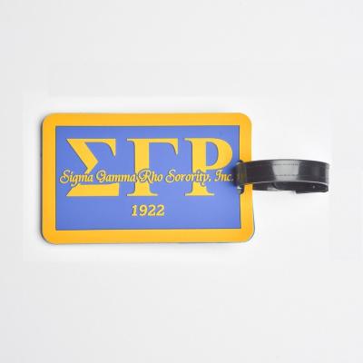 China 2022 Newly Design Fashion Sigma Rho Luggage Tag / SGRHO 1922 Gamma Washable Luggage Tags for sale