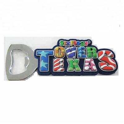 China Sustainable High Quality Custom Design Bottle Opener PVC Rubber Bottle Opener for sale