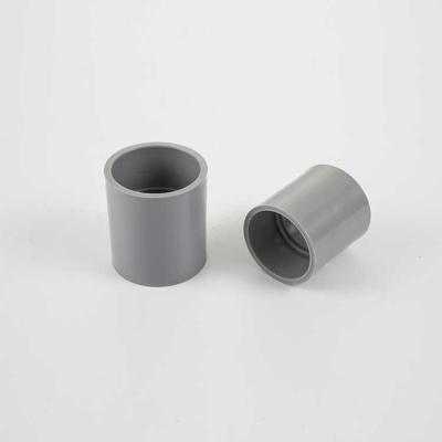 China PVC Plumbing Fittings PLASTIC Wholesale Straigh Coupling Plastic Pipe Fitting for sale