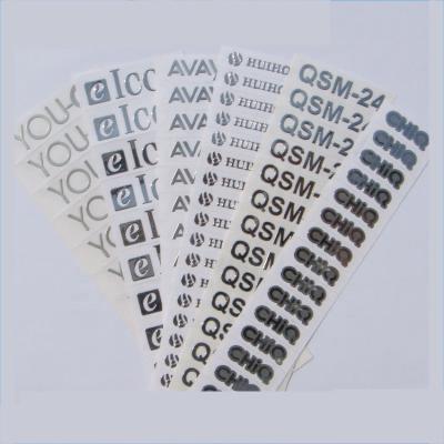 China China Custom Electroforming Label Letter Stickers Nickel Thin Logo Brand Sticker Custom Shape Letter Sticker Home Feng Shui Decoration for sale